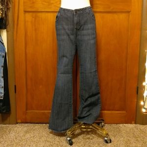 EUC Mossimo Premium Denim Bootcut Jeans with Rhnestone Pockets (12)